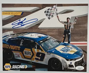 Chase Elliott JSA signed Autogramm 8,5 x 11 Fotokarte NASCAR - Bild 1 von 3