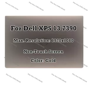 13.3"Dell XPS 13 7390 FHD Nicht Berühren LCD Bildschirm Baugruppe Komplett Gold - Bild 1 von 8