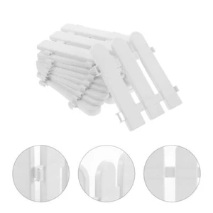 10 Pcs Decorative White Fence Garden Path Fence for Landscaping - Picture 1 of 12