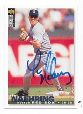 TIM NAEHRING 1995 UPPER DECK AUTOGRAPHED SIGNED # 418 BOSTON RED SOX