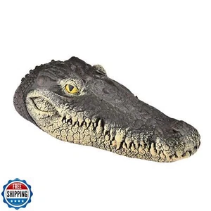 Geniff Floating Alligator Head, Fake Gator Head for Pool Outdoor Pond Accesso - Picture 1 of 5