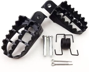 Aluminum Foot Pegs Honda CRF50 70 80 CRF100F XR50R TW200 Pit Dirt Bike Footrest - Picture 1 of 13