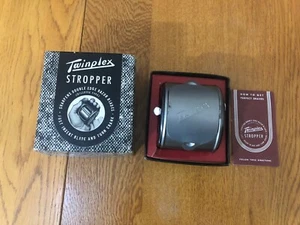 VTG TWINPLEX STROPPER G 200 DOUBLE EDGE RAZOR BLADE SHARPENER BOX & INSTRUCTIONS - Picture 1 of 12