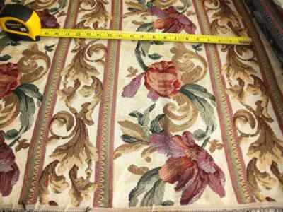 Tapestry upholstery fabric stripes (by the yard) 54 wide quality fabric sofas - Image 1 of 2