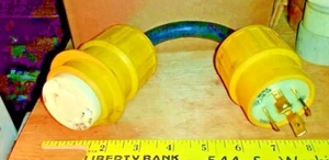 L14-30 STECKER AUF L5-30 BUCHSE 30 AMP 125 V ADAPTERKABEL BRYANT 12 ZOLL LANG 10/3 - Bild 1 von 6