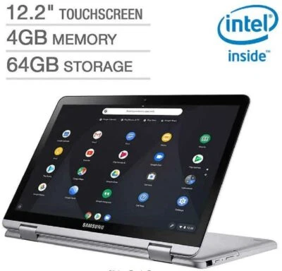 Samsung Chromebook Plus V2 12.2" Touchscreen 2-in-1 4 GB RAM 64 GB eMMC XE520QAB - Image 1 of 4
