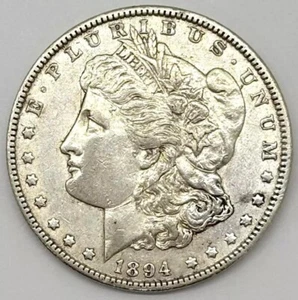 1894-O Morgan Silver Dollar - Choice AU - White & Lustrous Rare Key Date O-Mint! - Picture 1 of 2