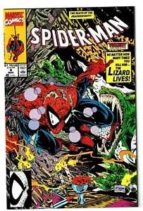 Spider-Man #4 (casi nuevo) ¡Arte Todd McFarlane! ¡Apariencia de lagarto! High Grade Marvel 1990 - Imagen 1 de 1