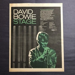 David Bowie Stage 1979 Original 10.5"x14" Advert - Picture 1 of 1