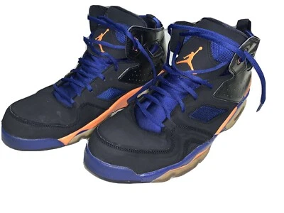 Nike Air Jordan 555475 046 FLTCLB '91 Zapatilla Retro Talla 12 Negro Azul Naranja Foto 1 de 4