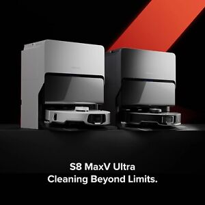 Roborock S8 MaxV Ultra with 8-in-1 RockDock® Ultra (White)