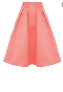 Coast Pink Meslita Skirt Petite WOMENS SIZE UK 18 REF WB - Picture 1 of 10