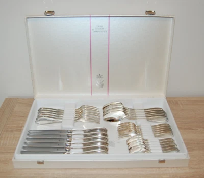 WMF Besteckset 30 teilig Englische Rose - versilbert 90er Silber - Bild 1 von 4