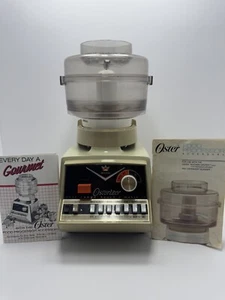 Vintage OSTER Osterizer 855-06k Food Processor W Manual Working TESTED / Video - Picture 1 of 14