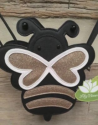 Bandolera LILY BLOOM Critter Corner DORADA Y NEGRA ABEJORRO ¡Nueva! Foto 1 de 4