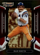 2008 Donruss Sports Legends Mirror Red Football Card #104 Dan Fouts /250