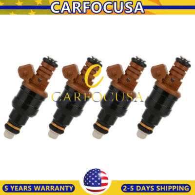 4PCS Fuel Injectors Fit Hyundai Tiburon/Elantra 1997-2001 2.0L I4 35310-23210 - Imagem 1 de 4