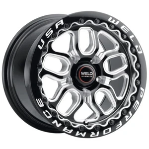 Weld Racing 18x12 Laguna Drag Beadlock Wheel G-Milled Black 5x4.75/5x120.65 55mm - Picture 1 of 1