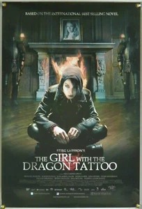 THE GIRL WITH THE DRAGON TATTOO DS ROLLED ORIGINAL ONE SHEET MOVIE POSTER (2009) - Picture 1 of 1