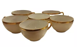 6 tazze Cina "Griswold" bordo oro e manico - Foto 1 di 4