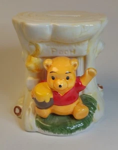 Vintage Winnie the Pooh Tree Stump Coin Bank Walt Disney  - Picture 1 of 9