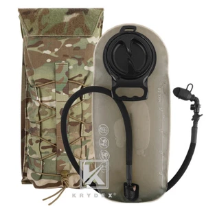 KRYDEX 3L Water Bladder Tactical Hydration Carrier MOLLE Pack Panel for Vest MC - Picture 1 of 22