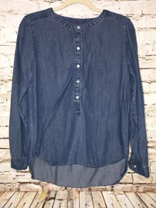 Loft Softened The Shirt Small Chambray Oberteil Shirt Langarm Damen (E) - Bild 1 von 5