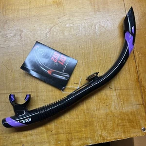 Atomic SV2 Snorkel Semi-Seco - Negro/Púrpura - Buceo y Buceo Libre - Imagen 1 de 7