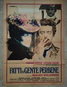 manifesto 2F FATTI DI GENTE PERBENE (1974) Giannini Daneuve art BRINI - Picture 1 of 2
