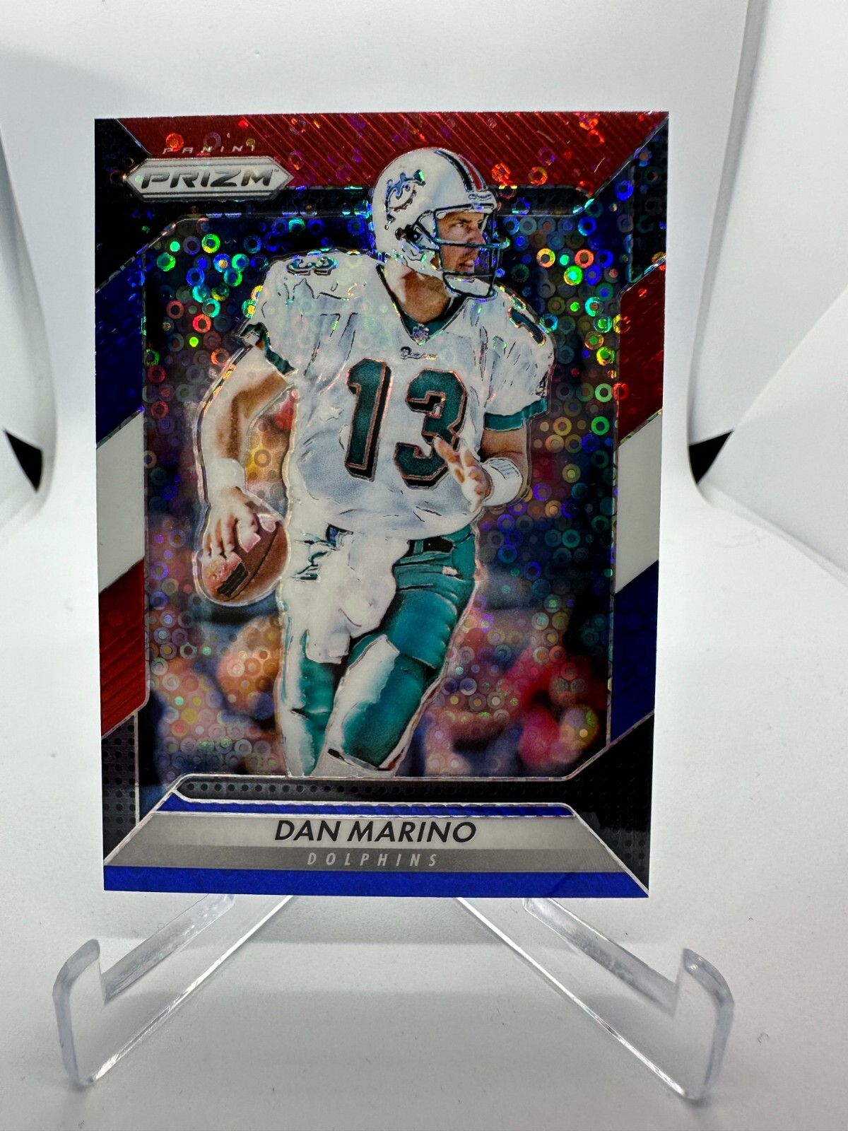 Dan Marino 2016 Panini Prizm #135 Red White Blue Parallel Dolphins