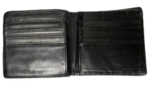 Mens vintage wallet black Top Grain Leather NEEDS REPAIR for credit cards by - Picture 1 of 5