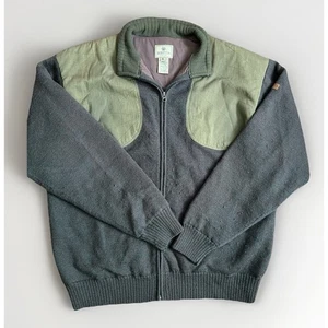 Beretta Sweater Men's XL Green Windstop Quarter Zip Wool Jumper Shooting Jacket - Picture 1 of 6