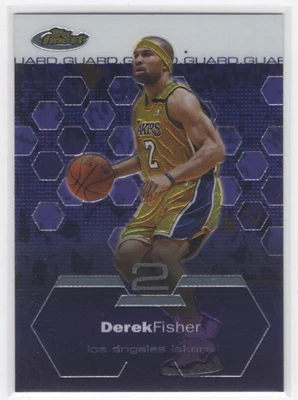 #13 2002-03 Topps Finest * Derek Fisher Los Angeles Lakers Foto 1 de 2