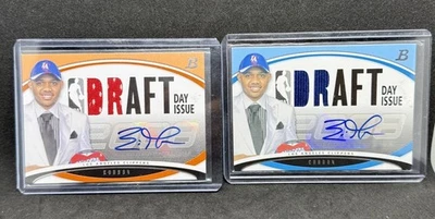 ERIC GORDON 2008 09 BOWMAN DRAFT DAY ISSUES RELIC AUTO RC ROOKIE 18/25 44/50 - Image 1 of 2