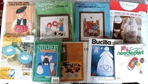 Konvolut 9 Bastel- & Sticksets & Muster Probieren Sie etwas anderes aus - Bild 1 von 11