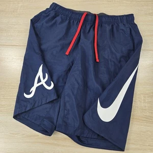 PLAYER ISSUE Men's L Nike Dri-Fit Authentic Collection Atlanta Braves MLB Shorts - Picture 1 of 7