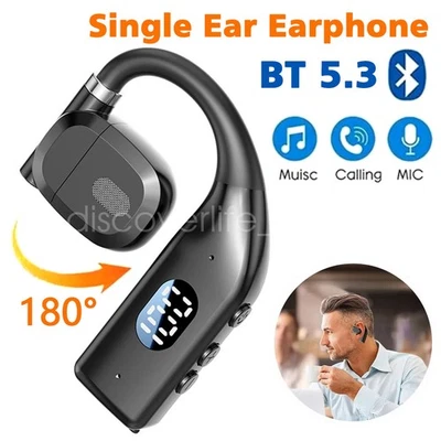 Air Conduction Headphones Bluetooth 5.3 Wireless Open-Ear Earbuds Sport Headset - Image 1 of 4