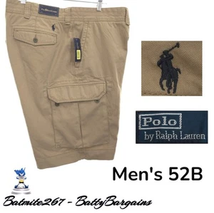 Polo Ralph Lauren Classic Cargo Shorts Herren 52B Big Beige Pony 52 Neu mit Etikett - Bild 1 von 12