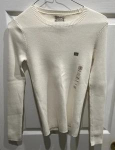 Original Ralph LaurenPolo Jeans Co. White Shirt  Ribbed Long Sleeve Womens Small - Picture 1 of 5
