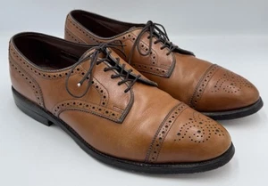 Allen Edmonds Cap Sanford Oxford Shoe Walnut Brown 9D Model 5267 Vintage 1994 - Picture 1 of 11