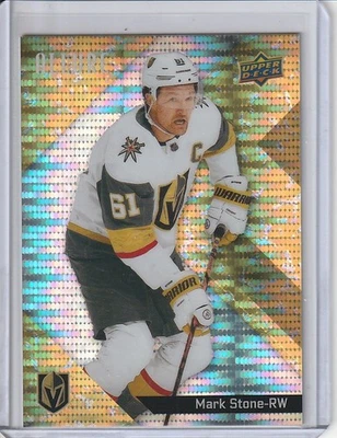 Mark Stone 2024-25 UD Allure Gold Glitter Bomb 93 #140/199 Golden Knights - Image 1 of 2