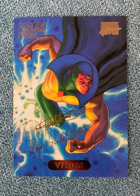 1994 Marvel Masterpieces Gold Foil Signature Series Card Vision #132 - Image 1 of 2