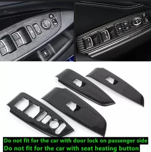 For Honda Accord 2018-2021 Carbon Fiber Interior Window Switch Panel Cover Trim - Picture 1 of 9