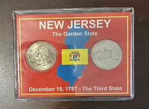 1999 New Jersey State Quarter Set P & D Mint Uncirculated The Garden State 1787 - Bild 1 von 2