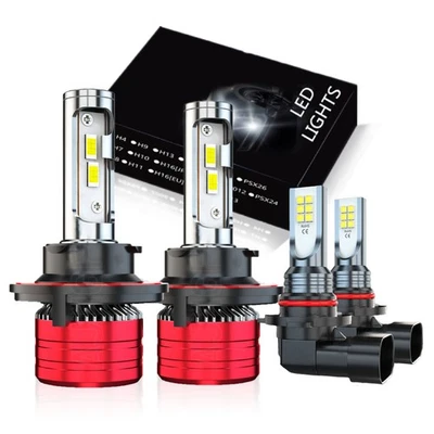 Para Dodge Caliber 2007 2008 2009 9008 H13+H10 9145 4x Bombillas LED Faros 6500K Foto 1 de 4