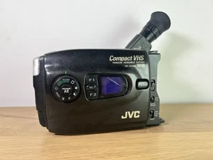 JVC GR-AX400 Compact VHSC Tape Camcorder 12x Zoom Video Camera Black UNTESTED - Picture 1 of 10
