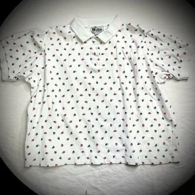 Vintage Kobe Short Sleeve Sailboat Polo Shirt Sz XXL Boxy Oversized Baggy 90s 80 - Image 1 of 4