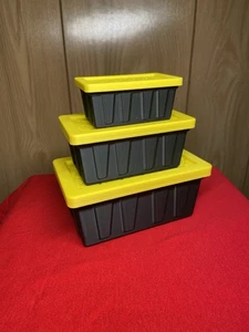 Mini Aufbewahrungsbehälter 3D Druck verschachtelt für Actionfiguren Schmuck Zubehör Gelb 3 - Bild 1 von 6