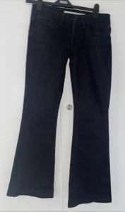 Topshop MOTO Eva Black Jeans Size 10 Waist 28" Leg 32" - Picture 1 of 11
