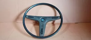 1977 TOYOTA COROLLA COUPE STEERING WHEEL BLACK USED OEM - Picture 1 of 18